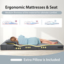 6 Inch Tri-fold Sofa Bed Folding Mattress with Pillow