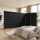 6-Panel Folding Room Divider with Wheels
