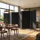 6-Panel Folding Room Divider with Wheels