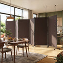 6-Panel Folding Room Divider with Wheels