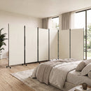 6-Panel Folding Room Divider with Wheels