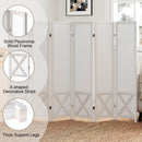 6-Panel Pegboard Room Divider 67 Inches Tall Foldable Privacy Screen