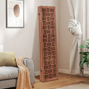 4-Panel Solid Wood Room Divider Folding Partition Stand
