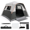 6-Person Instant Cabin Tent with Blackout Rainfly