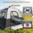 6-Person Instant Cabin Tent with Blackout Rainfly