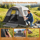 6-Person Instant Cabin Tent with Blackout Rainfly