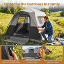 6-Person Instant Cabin Tent with Blackout Rainfly