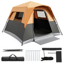 6-Person Instant Cabin Tent with Blackout Rainfly