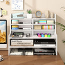 6-Tier Compact Storage Rack with Removable Shelves - White