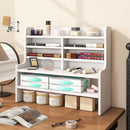 6-Tier Compact Storage Rack with Removable Shelves - White