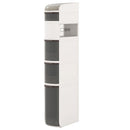 5-Tier Narrow Bathroom Storage Cabinet with Drawers and Tissue Box