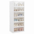 6-Tier Shoe Organizer with Clear Doors for 12 Pairs