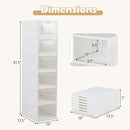 6-Tier Shoe Organizer with Clear Doors - Set of 2