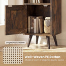 6-Tier Tall Narrow Bookcase 54 Inches Slim Storage Cabinet