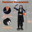 Animated Halloween Vampire Pirate Decoration 6 ft Pop-Up Head