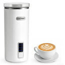 Electric Milk Frother and Steamer 6-in-1 Stainless Steel