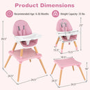 6-in-1 Convertible High Chair for Babies 6-36 Months