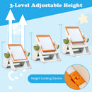 6-in-1 Multi-activity Children Table and Chair Set Folding Art Easel Set