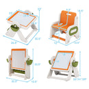 6-in-1 Multi-activity Children Table and Chair Set Folding Art Easel Set