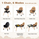 5-in-1 Baby Wooden Convertible High Chair
