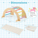 6 in 1 Kids Climbing Arch Playset wIth Removable Cushion and Stoppers