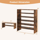 6-tier Shoe Rack with Anti-tipping Device for Entryway