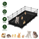 Guinea Pig Cage 47x24x12" with 20 Panels & Waterproof Mat