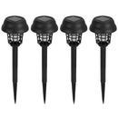 4 Pack Solar Powered Mosquito Zapper Outdoor Insect Killer Torch Waterproof Bug Zapper with UV Light White Light for Yard Garden Farm Patio