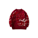 Cartoon Xiaolong Loose Round Neck Sweater Sweater