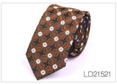 Men's 6cm Flower Graffiti Yarn-dyed Tie