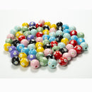 Daisy Wood Bead Necklace