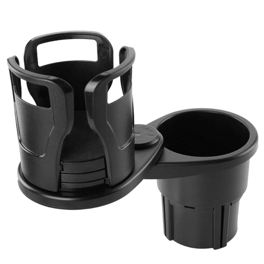 2 In 1 Car Cup Holder Extender Adapter 360¡ Rotating Dual Cup Mount Organizer Holder For Most 20 oz Up To 5.9