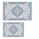 6x9FT VintageÊArea Rug Modern Non Slip Carpet Boho Low Pile Soft Rug Waterproof Machine Washable Rug for Living Room BedroomÊKitchen Dining Room Under