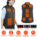 Heated Vest Electric USB Jacket Men Women Heating Coat Thermal Body Warmer Wear with 3 Temperature Levels