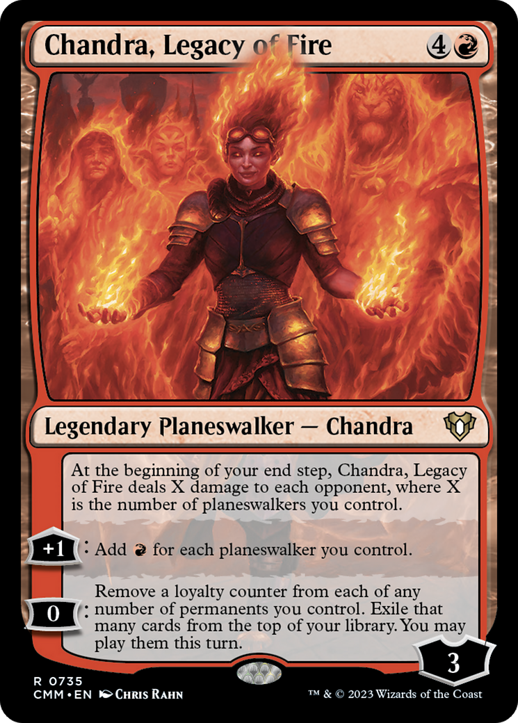 Chandra, Legacy of Fire (CMM-735) - Commander Masters