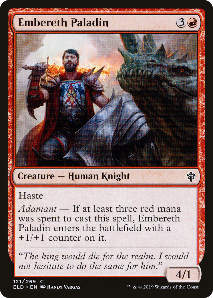 Embereth Paladin (ELD-121) - Throne of Eldraine Foil