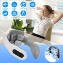 4 Head EMS Neck Massager with Heat Cordless Cervical Neck Massager EMS Neck Massager with 6 Modes 20 Intensity Levels Remote Control Voice Prompt
