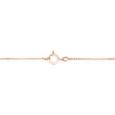 10K Rose and White Gold Plated .925 Sterling Silver 1/4 Cttw Miracle-Set Champagne Diamond Triple Circle 18" Necklace (I2-I3 Clarity)