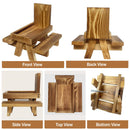 GBruno Squirrel Feeder Wooden Squirrel Picnic Table