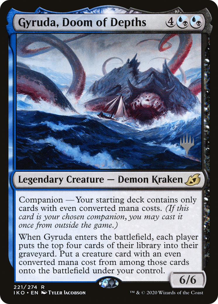 Gyruda, Doom of Depths (PPIKO-221P) - Ikoria: Lair of Behemoths Promos: (companion) Foil