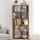 6-Tier L-Shaped Corner Bookshelf with Anti-Tip Safety Kit
