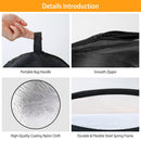 22.8In 5 In 1 Photography Light Reflector Collapsible Multi Disc Round Light Diffuser w/ Storage Bag Translucent Silver Gold White Black 5 Colors Refl