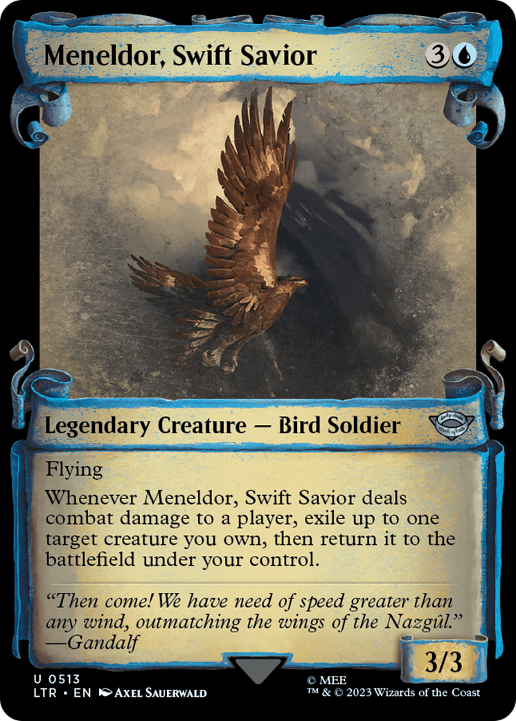 Meneldor, Swift Savior (LTR-513) - The Lord of the Rings: Tales of Middle-earth: (Showcase) Foil