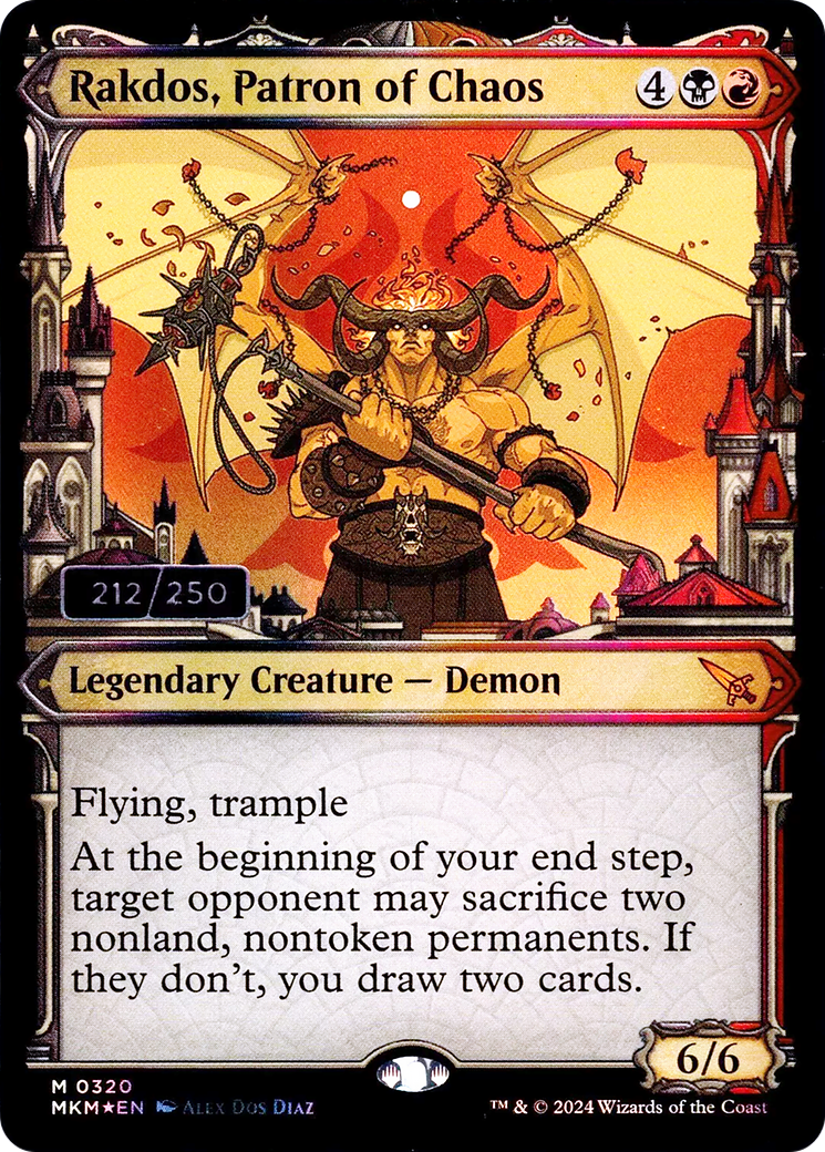 Rakdos, Patron of Chaos (MKM-320) - Murders at Karlov Manor Foil
