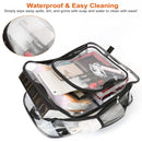 Clear Backpack Heavy Duty Transparent Book Bag Waterproof PVC Clear Backpack 5.3Gal with Reinforced Strap for College Workplace
