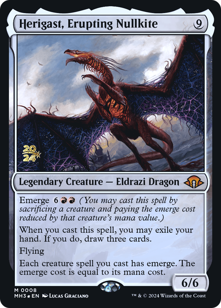 Herigast, Erupting Nullkite (PRE-008) - Modern Horizons 3 Promos Foil