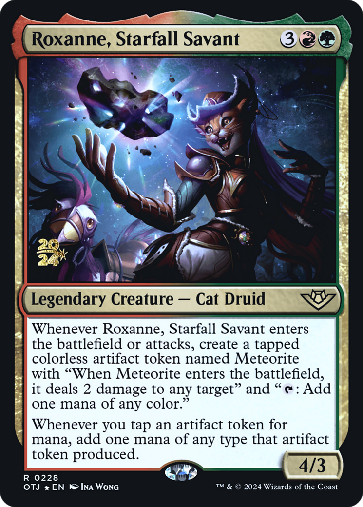 Roxanne, Starfall Savant (PRE-228) - Outlaws of Thunder Junction Promos Foil