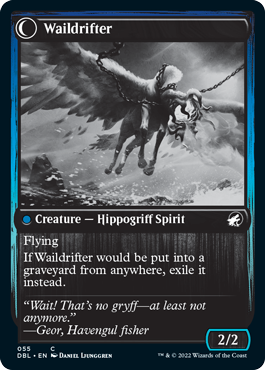 Galedrifter // Waildrifter (DBL-055) - Innistrad: Double Feature: (Double Faced Transform) Foil