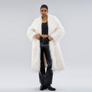 Collar Artificial Fur Top  Fur Coat Long style temperament for commuting