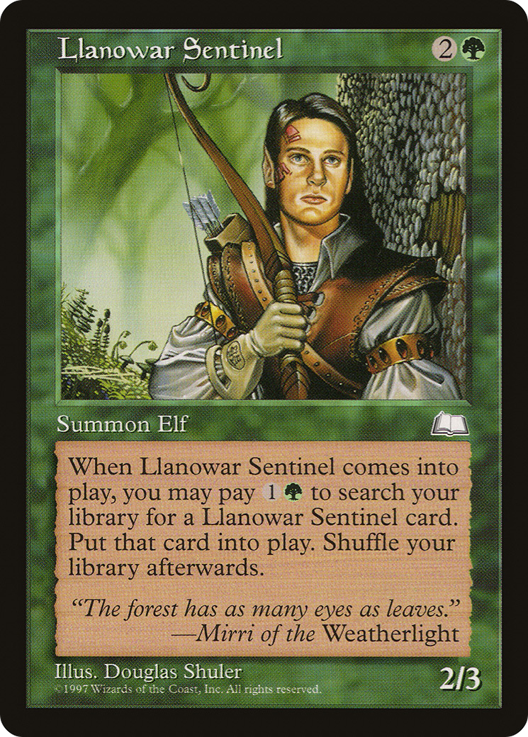 Llanowar Sentinel (WTH-) - Weatherlight